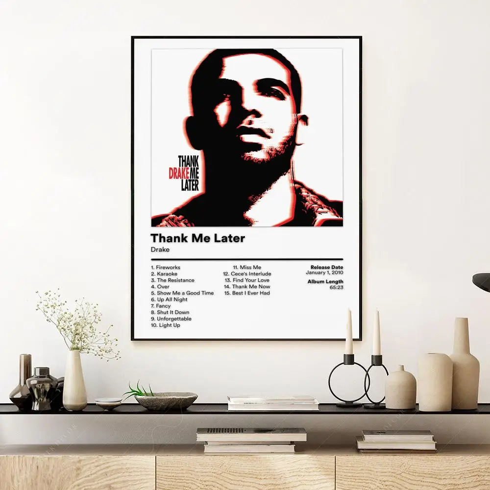 Pop Rap Singer-Drake Music Album Poster