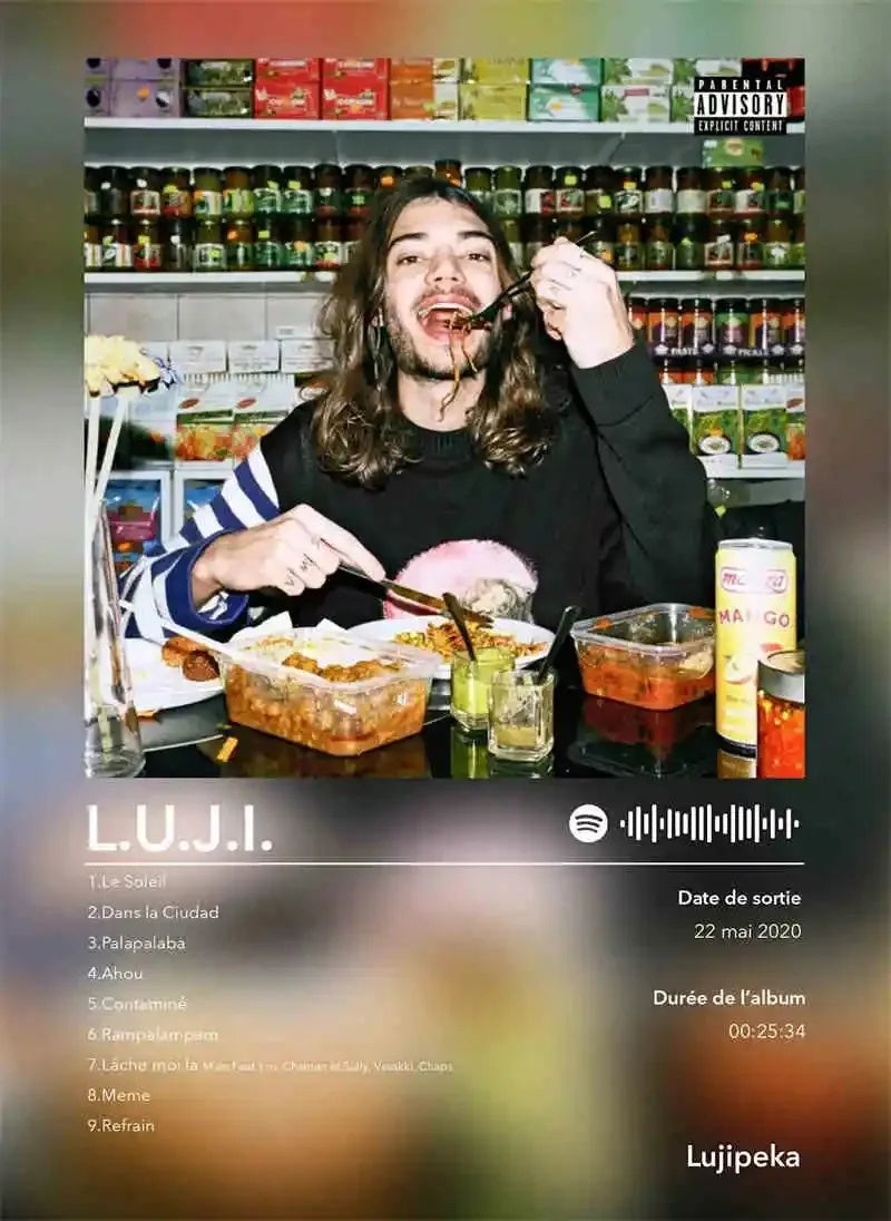 French Rap Pop Music Album Poster
