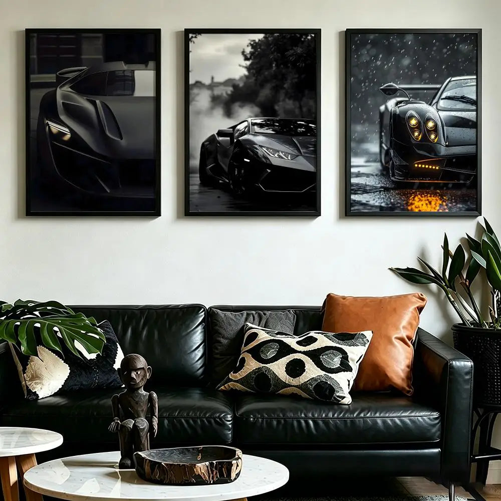 Pattern German Luxury Sports Car Poster HD art