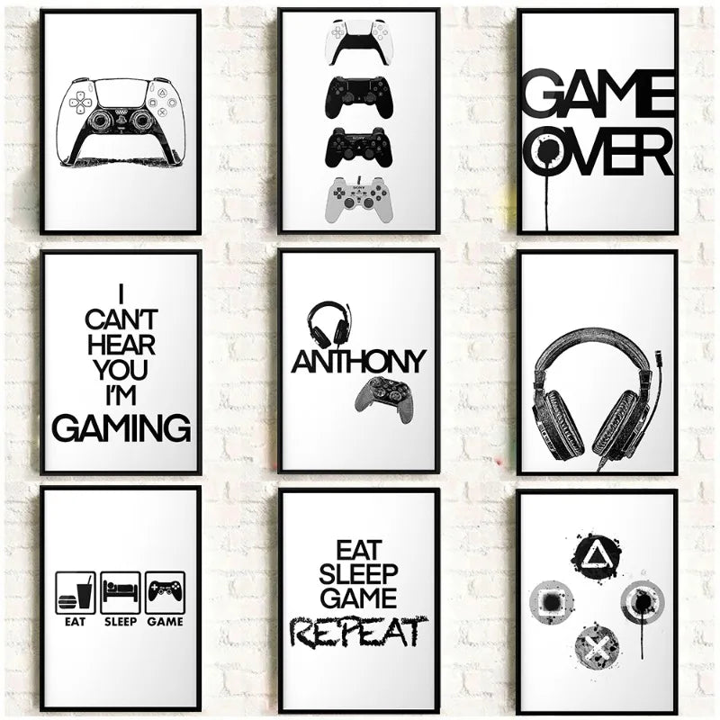 Modern Gaming Sign Quotation Poster