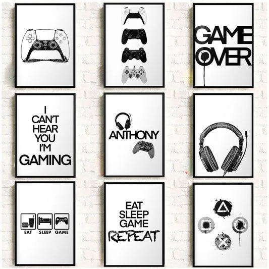 Modern Gaming Sign Quotation Poster