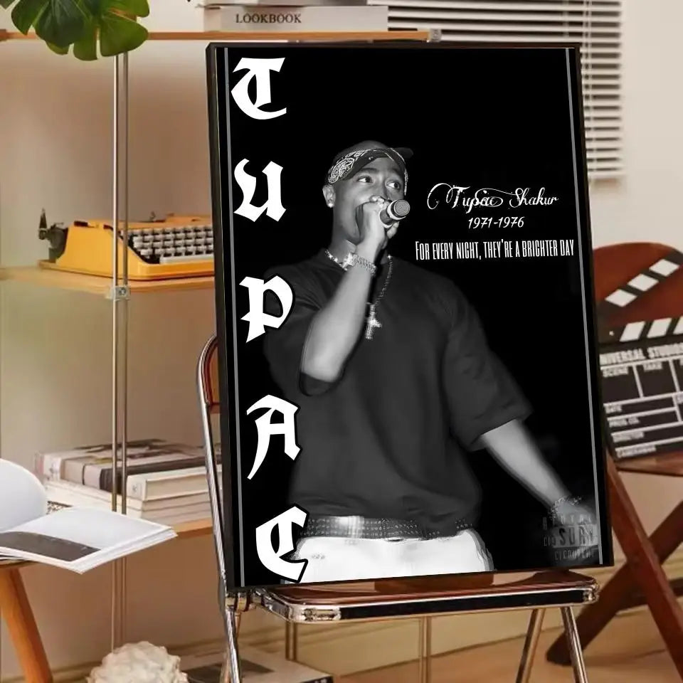 Rapper 2Pac T-Tupac S-Shakur Poster