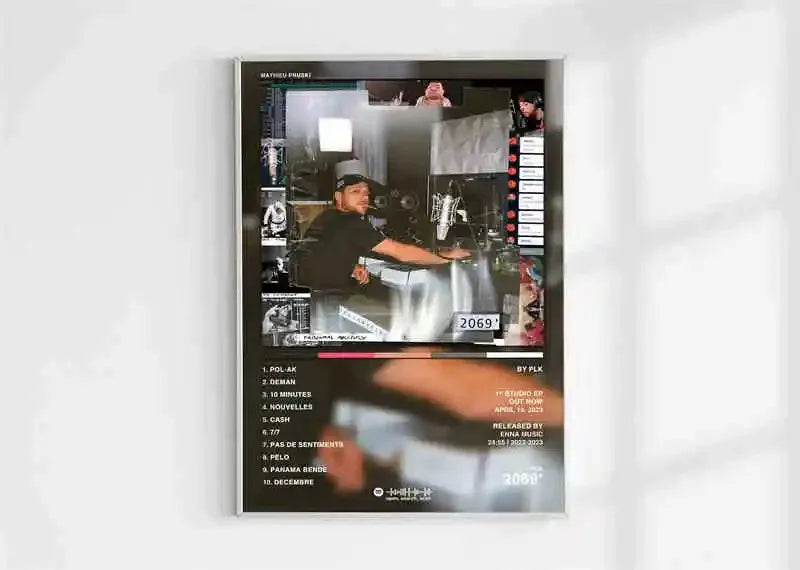 French Rap Pop Music Album Poster