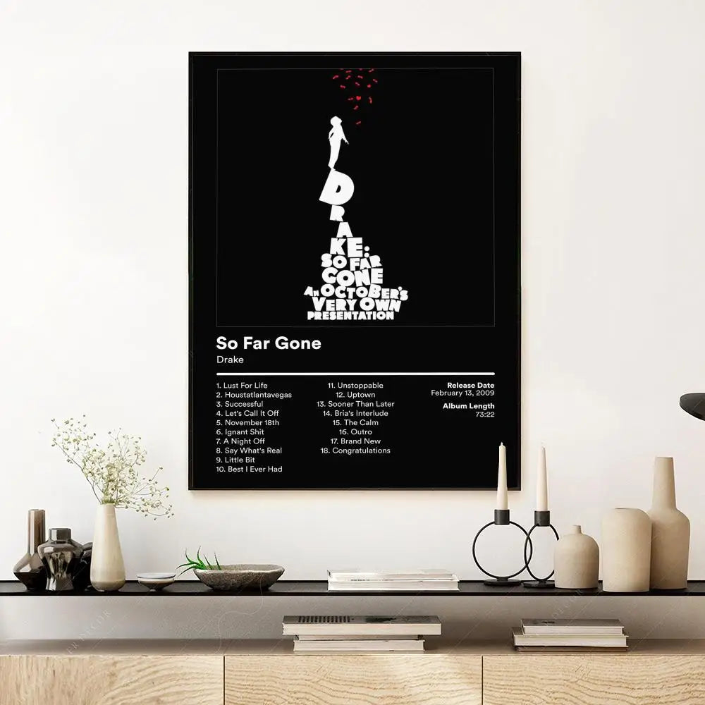 Pop Rap Singer-Drake Music Album Poster