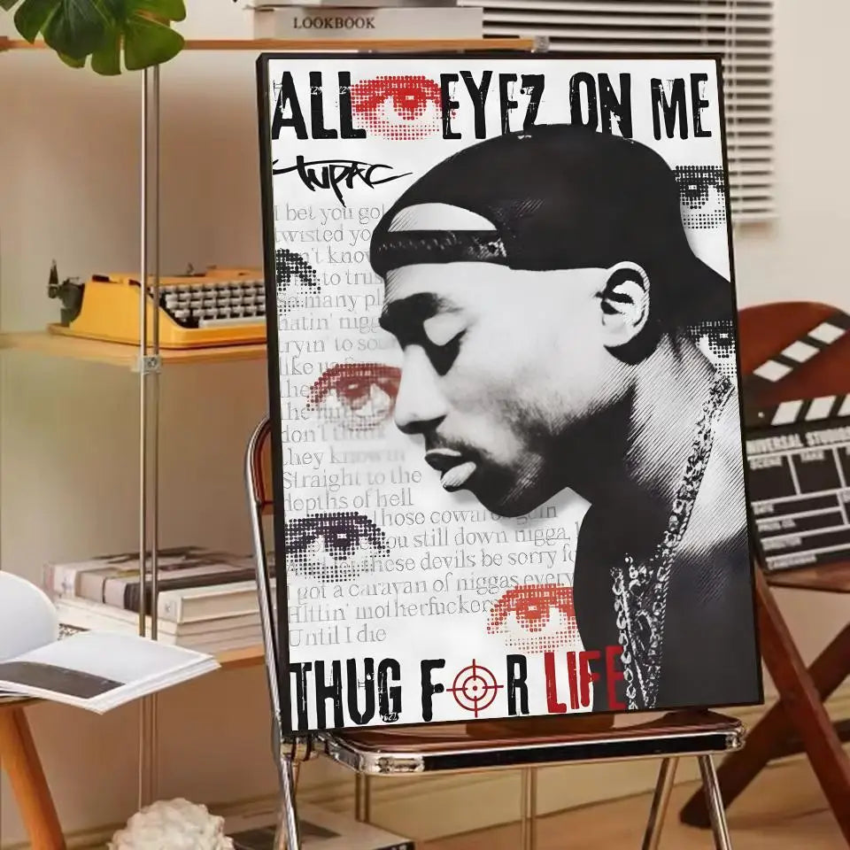 Rapper 2Pac T-Tupac S-Shakur Poster