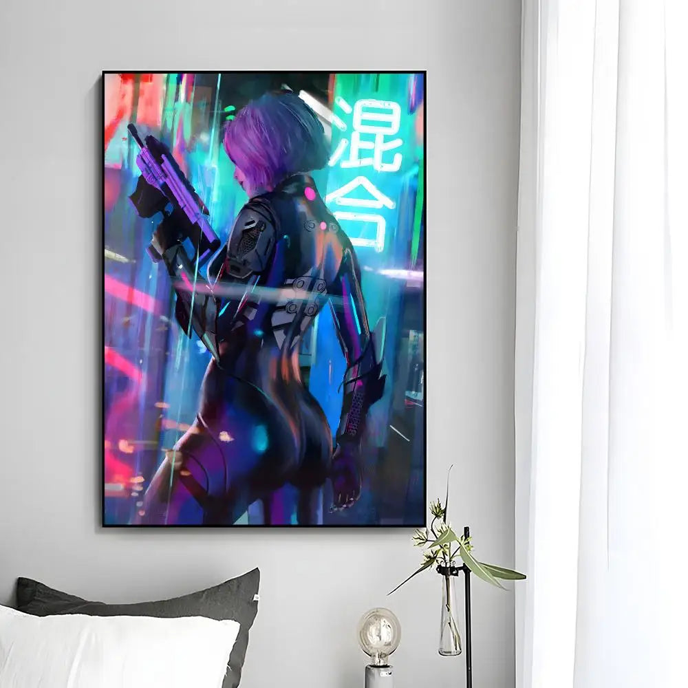 C-Cyberpunk G-Girl Cool Poster