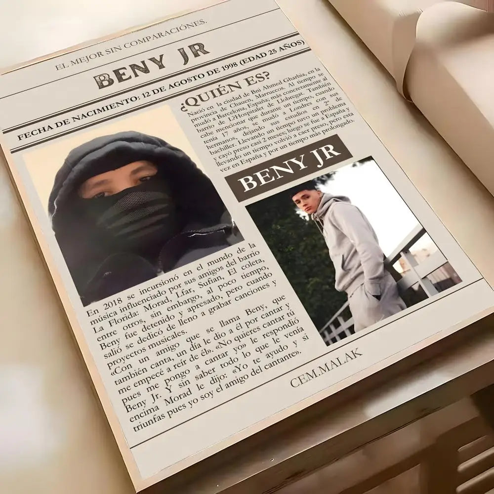 Rapper B-BENY JR Singer Poster