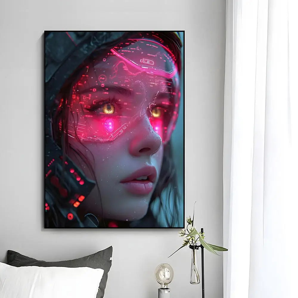 C-Cyberpunk G-Girl Cool Poster