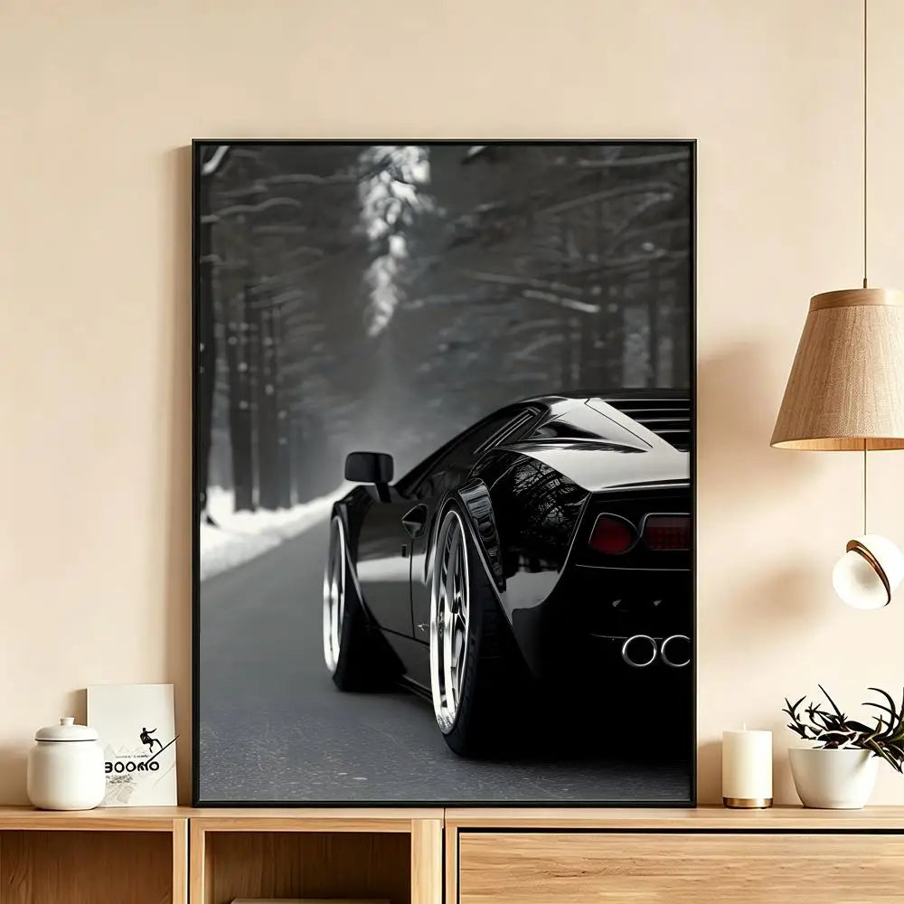 Pattern German Luxury Sports Car Poster HD art