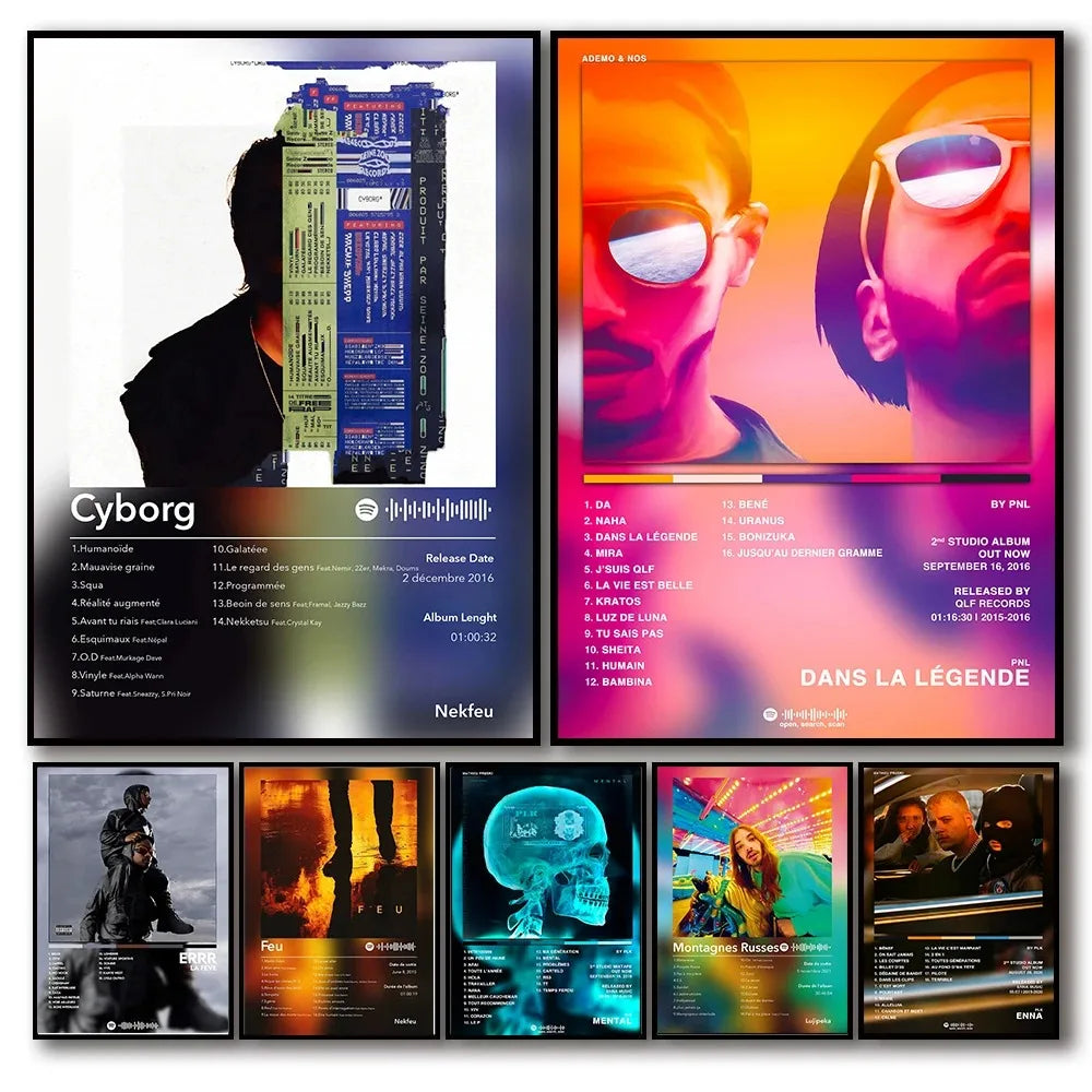 French Rap Pop Music Album Poster