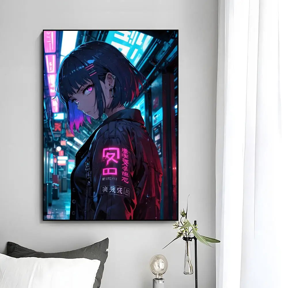 C-Cyberpunk G-Girl Cool Poster