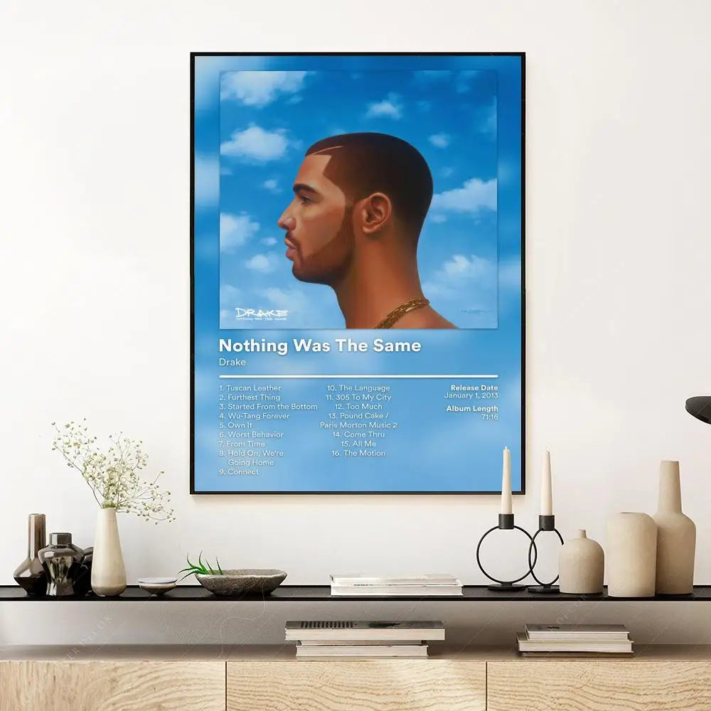 Pop Rap Singer-Drake Music Album Poster