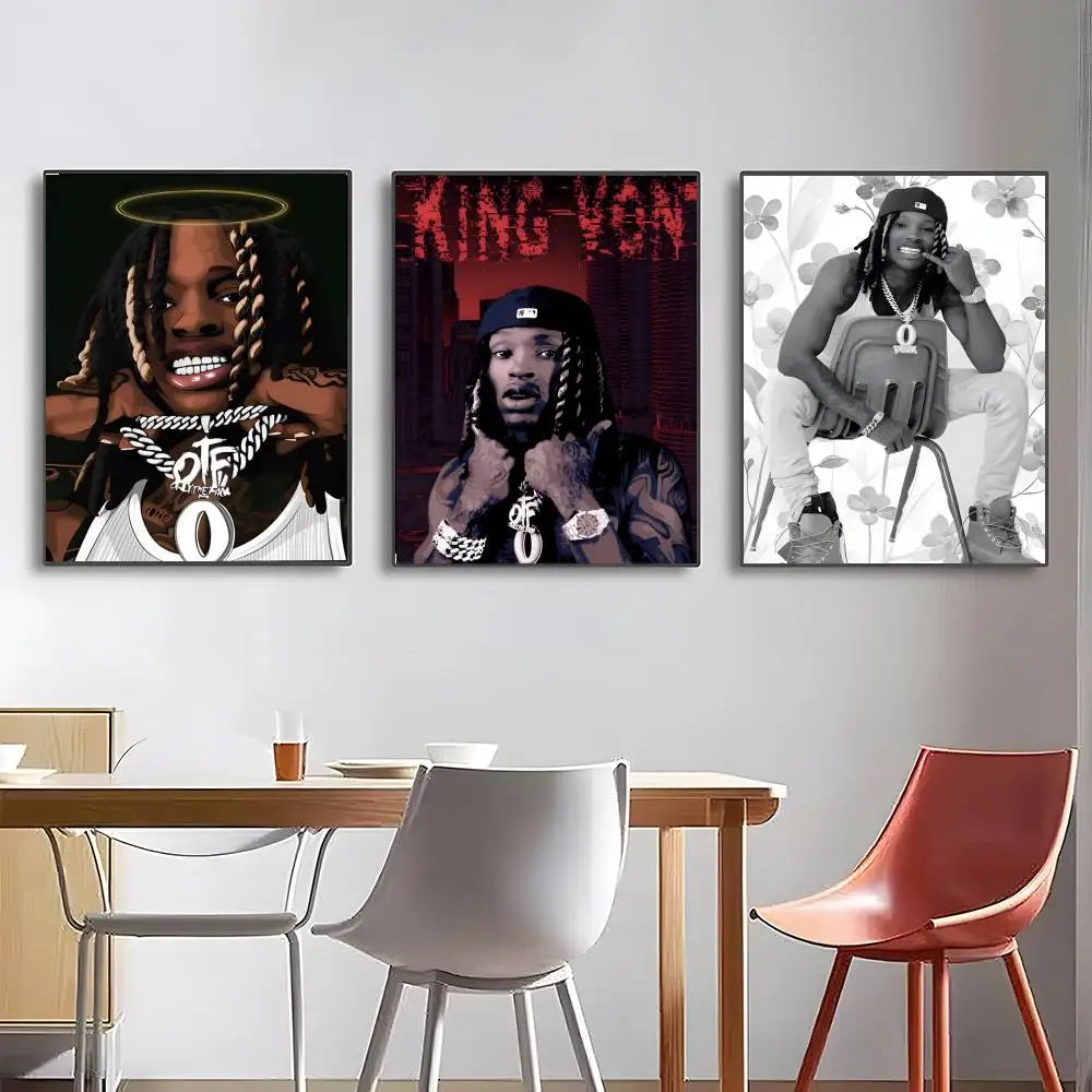 Rapper King Von Poster