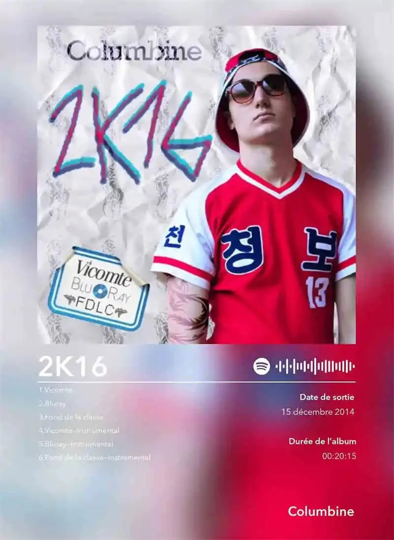 French Rap Pop Music Album Poster
