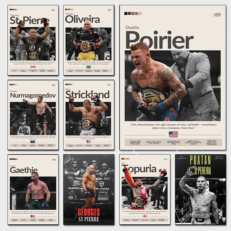 Famous Inspirational Boxer Posters