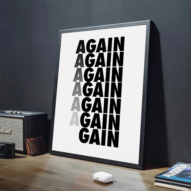 Modern Motivational Quotes Inspirational Discipline Art Poster
