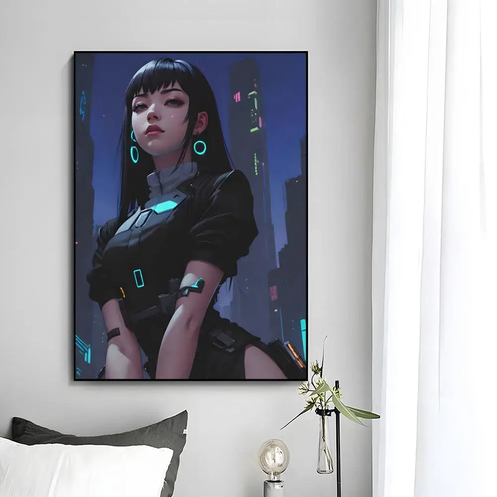 C-Cyberpunk G-Girl Cool Poster