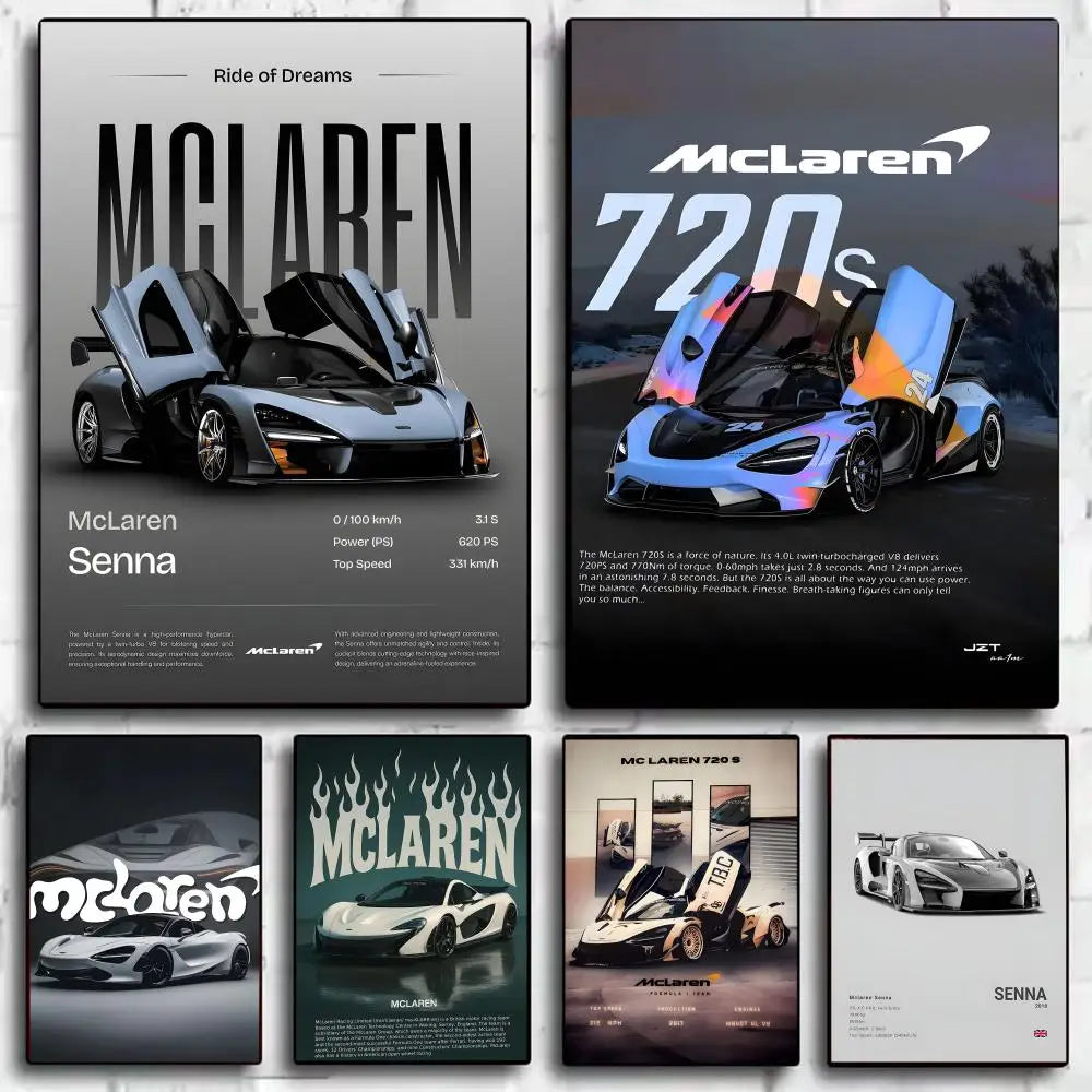Supercar M-McLaren-ES Cool Poster Perfect Sticker
