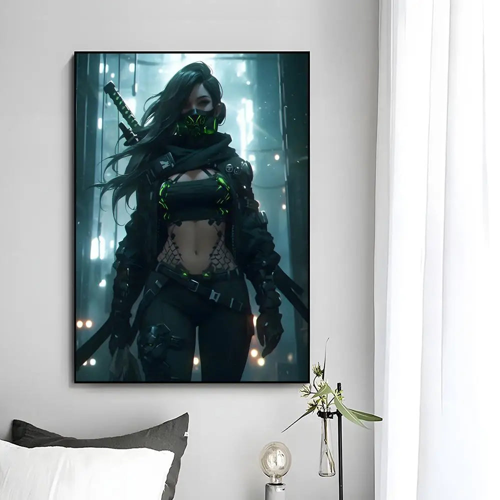 C-Cyberpunk G-Girl Cool Poster
