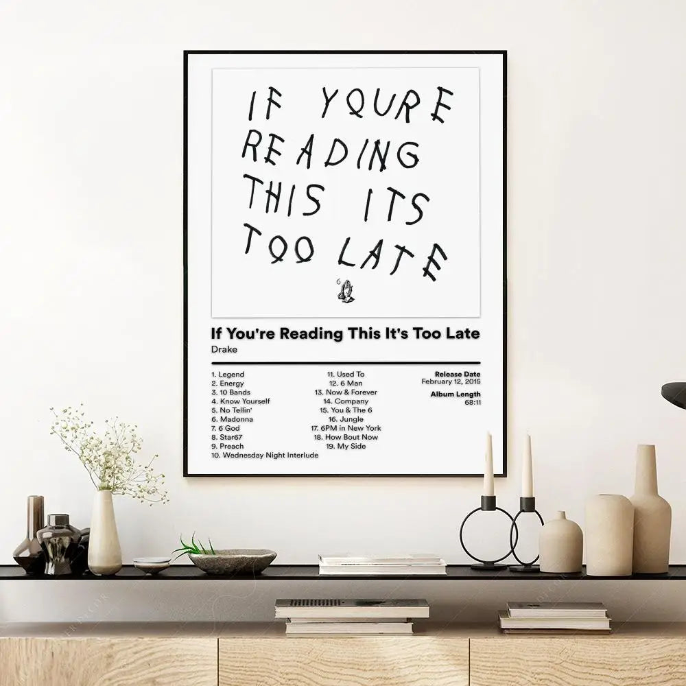 Pop Rap Singer-Drake Music Album Poster
