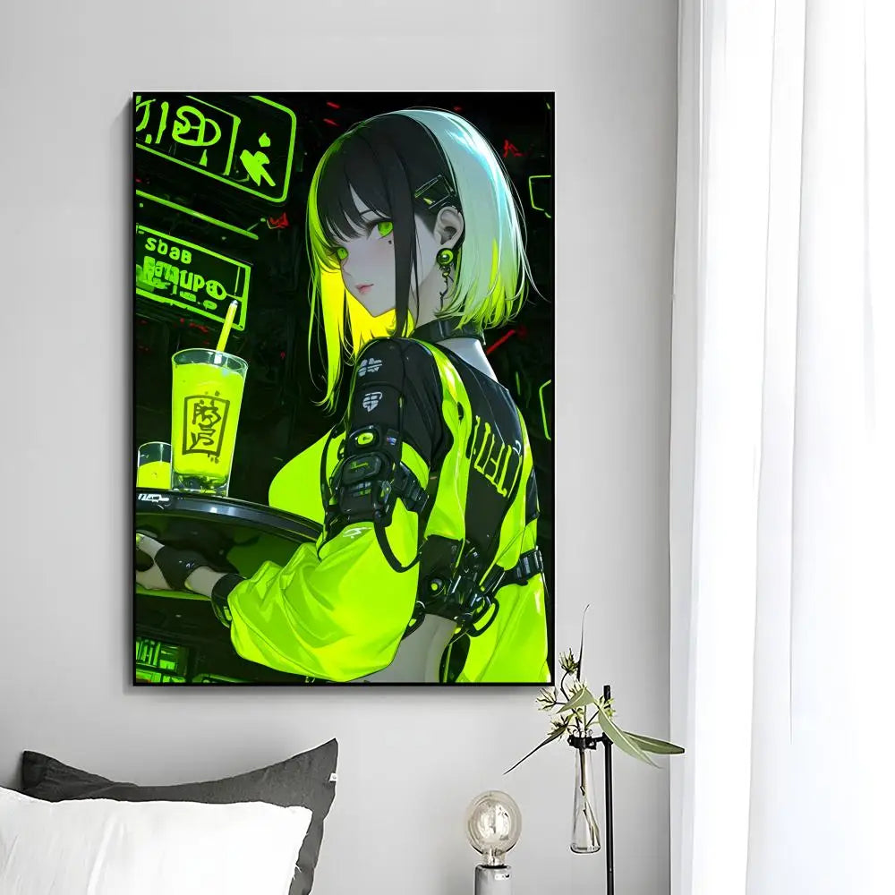 C-Cyberpunk G-Girl Cool Poster