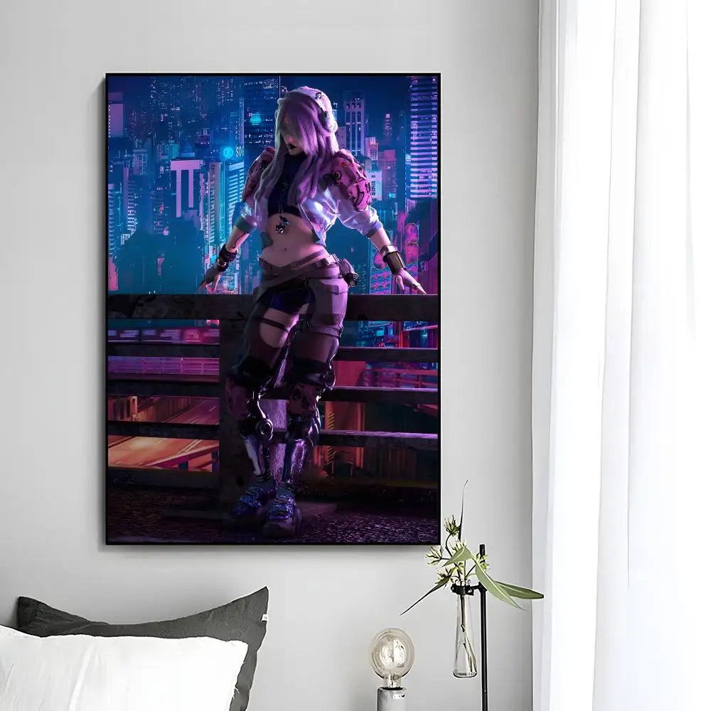 C-Cyberpunk G-Girl Cool Poster
