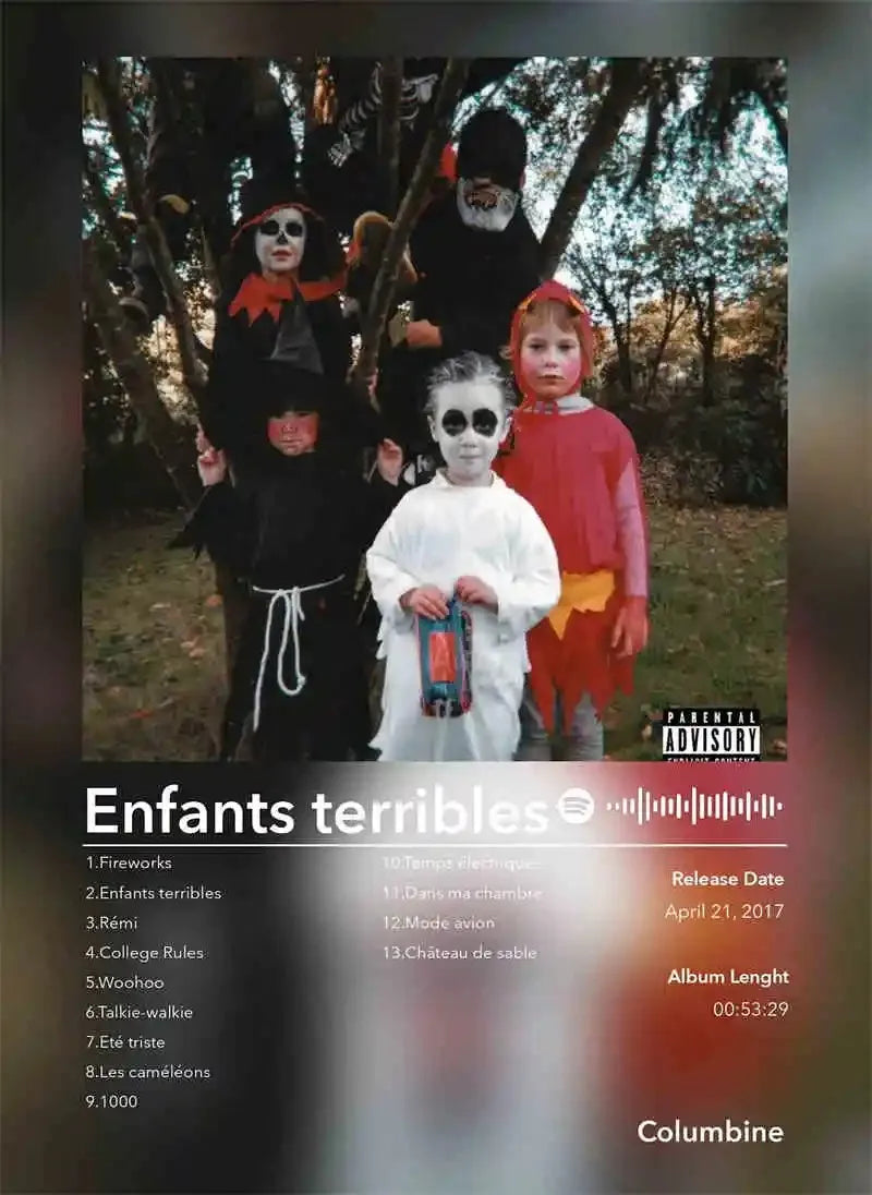 French Rap Pop Music Album Poster