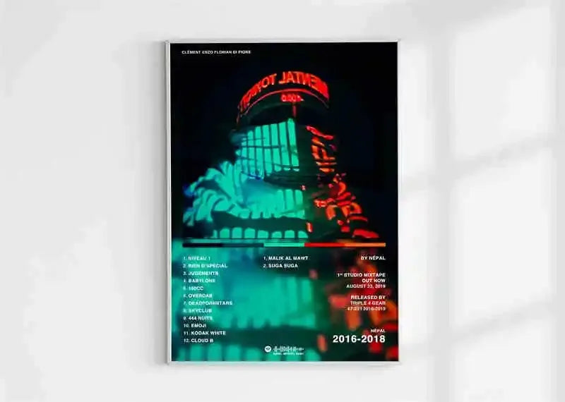 French Rap Pop Music Album Poster