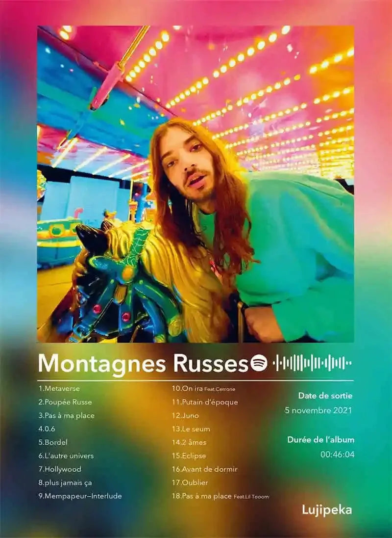 French Rap Pop Music Album Poster