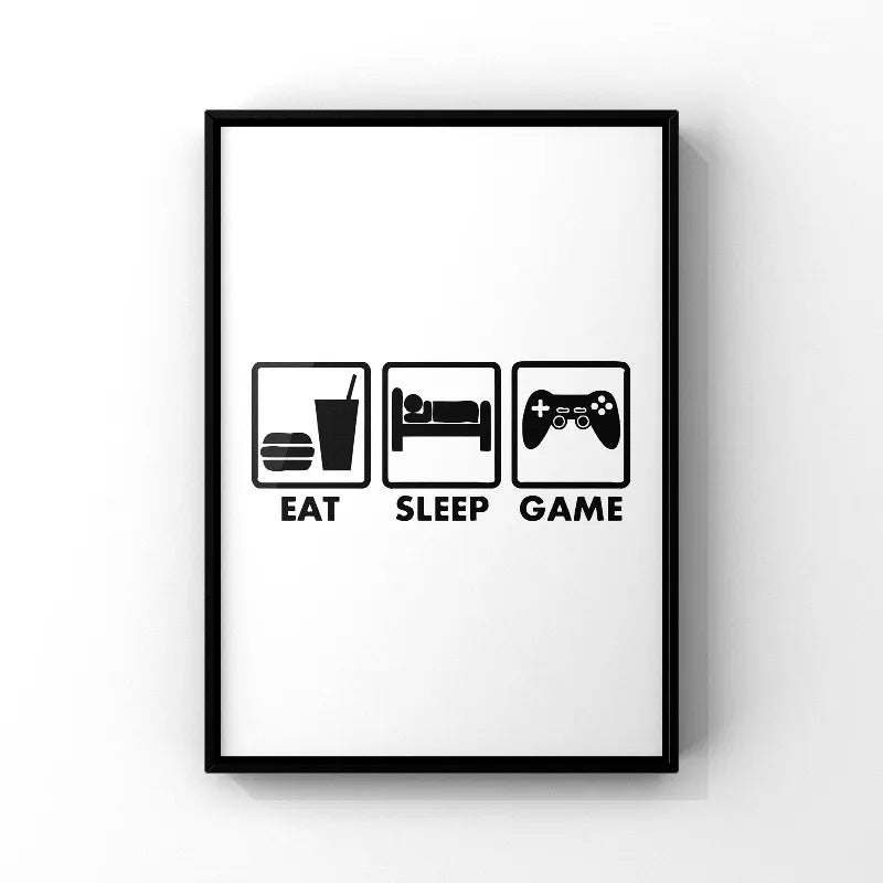 Modern Gaming Sign Quotation Poster