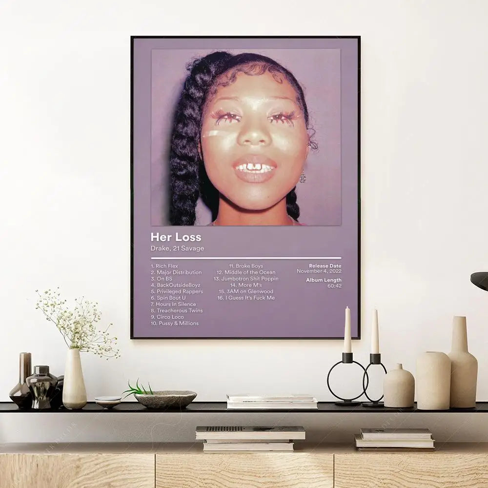Pop Rap Singer-Drake Music Album Poster