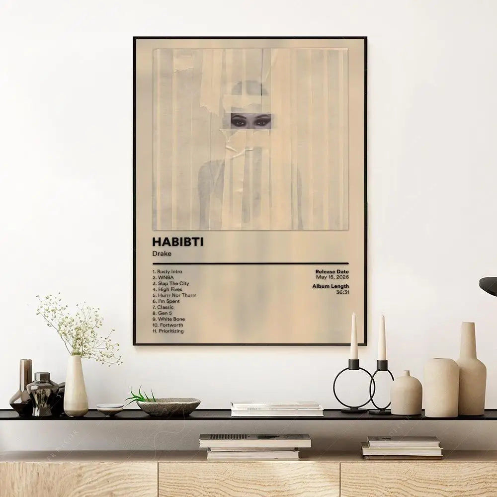 Pop Rap Singer-Drake Music Album Poster