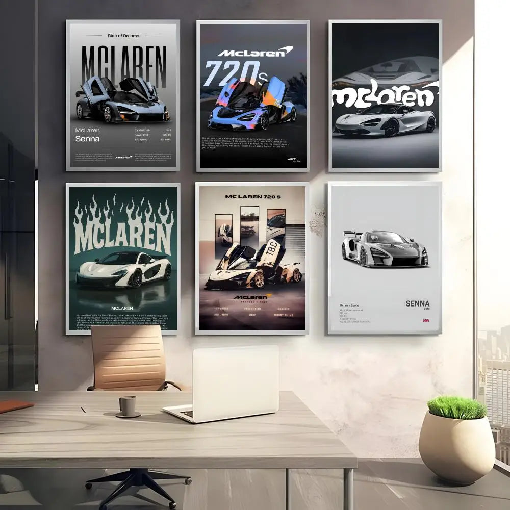 Supercar M-McLaren-ES Cool Poster Perfect Sticker