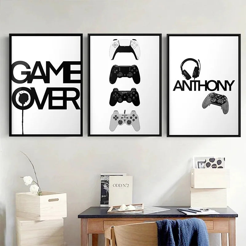 Modern Gaming Sign Quotation Poster