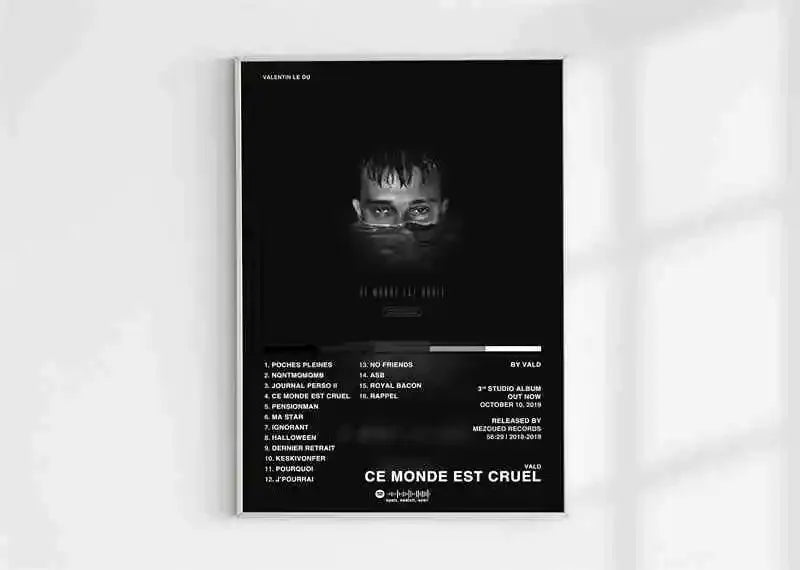 French Rap Pop Music Album Poster