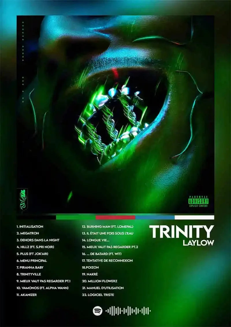 French Rap Pop Music Album Poster