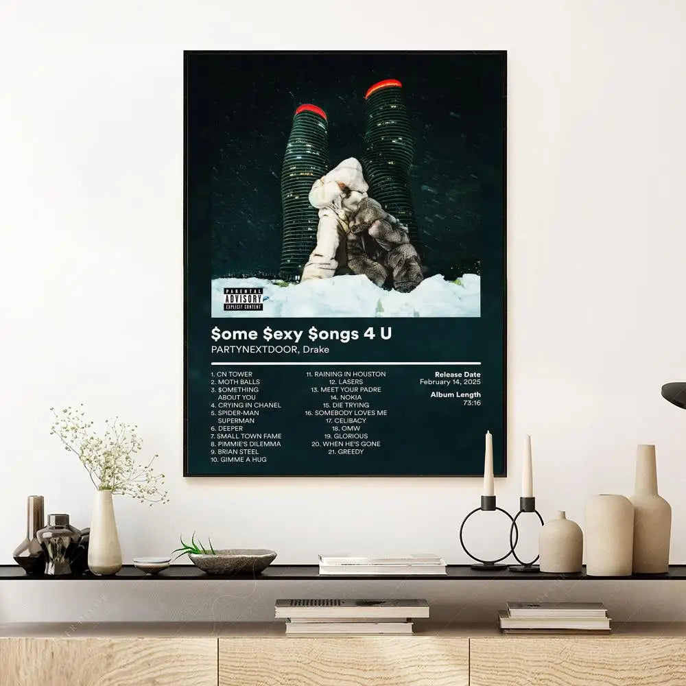 Pop Rap Singer-Drake Music Album Poster