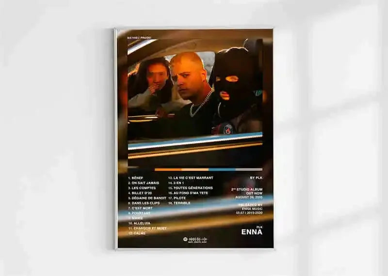 French Rap Pop Music Album Poster