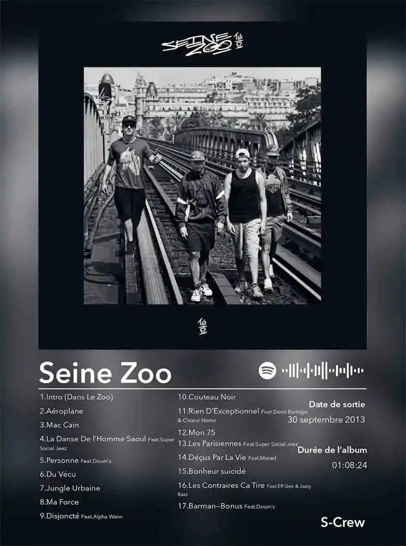 French Rap Pop Music Album Poster