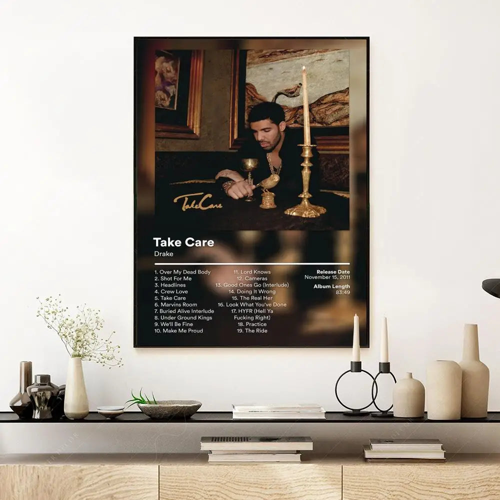 Pop Rap Singer-Drake Music Album Poster