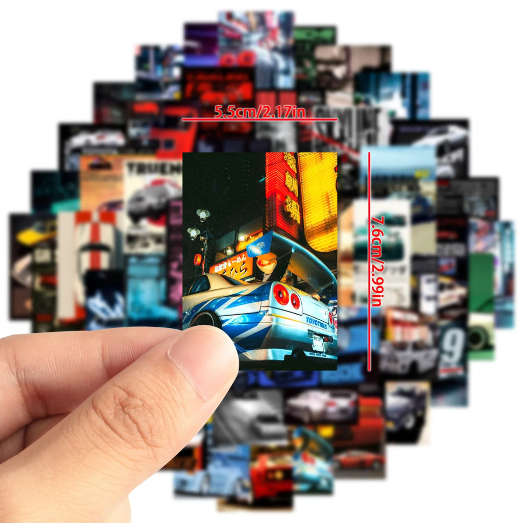 Cool Car JDM Posters Cartoon Sticker