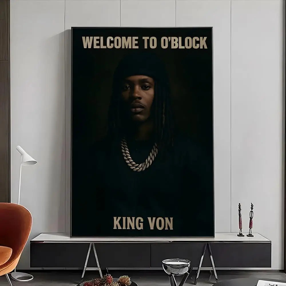 Rapper King Von Poster