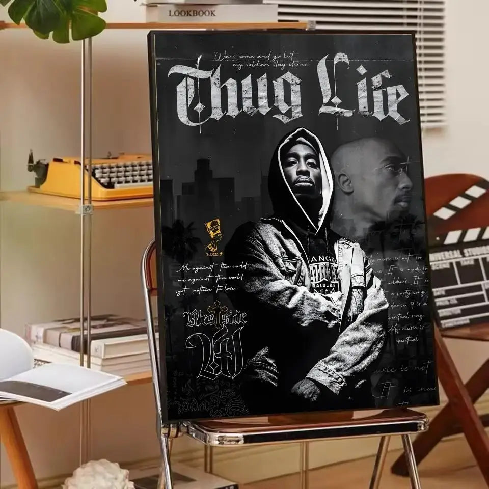 Rapper 2Pac T-Tupac S-Shakur Poster