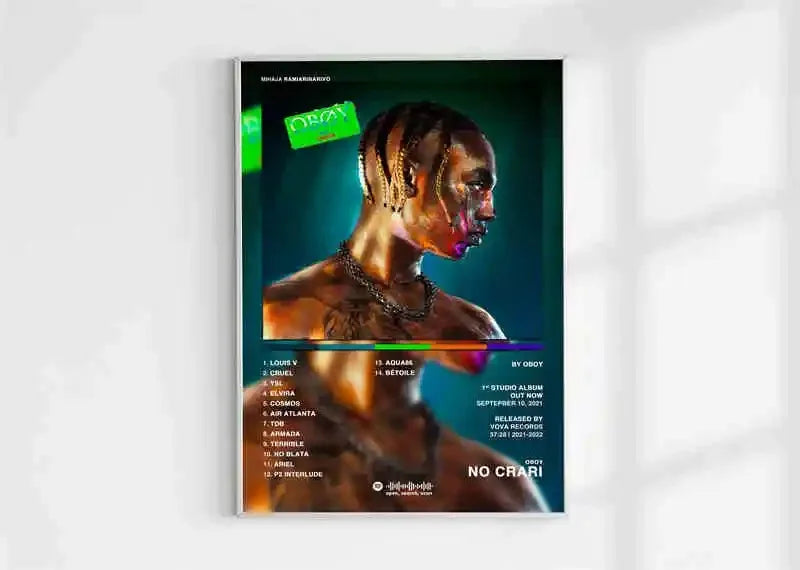 French Rap Pop Music Album Poster