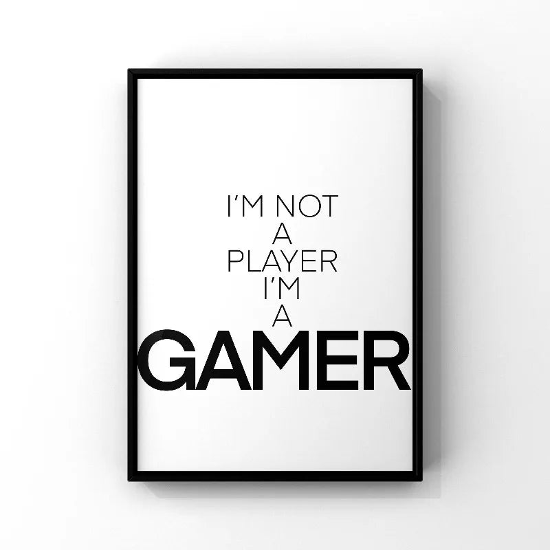 Modern Gaming Sign Quotation Poster