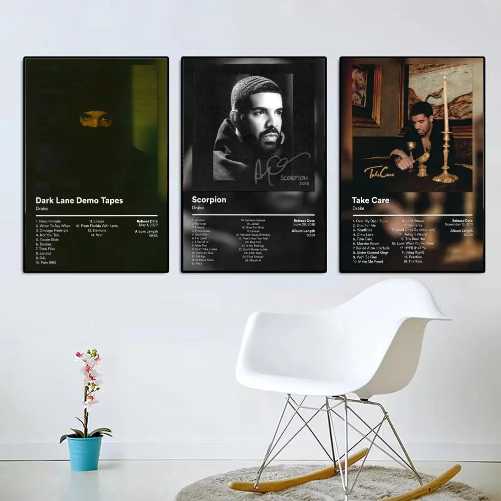 Pop Rap Singer-Drake Music Album Poster