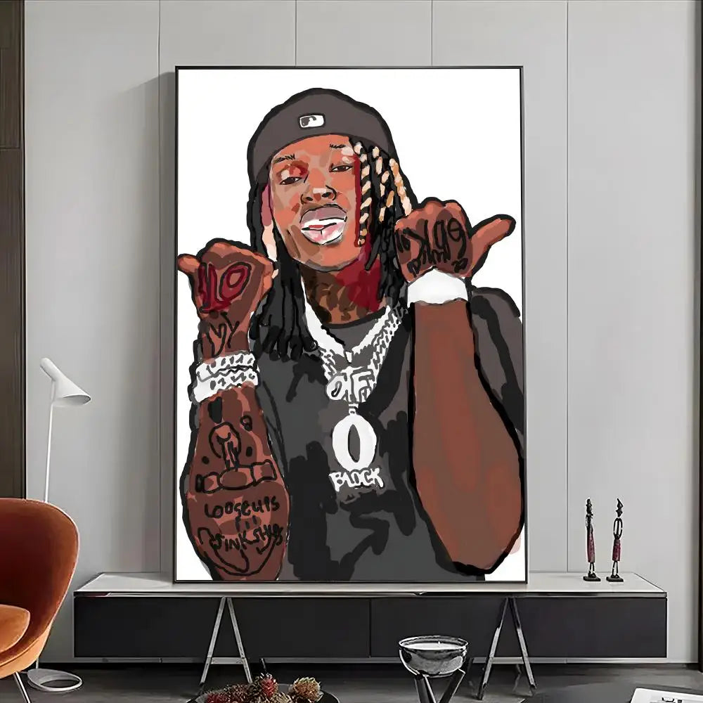 Rapper King Von Poster
