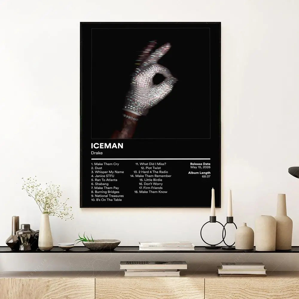 Pop Rap Singer-Drake Music Album Poster