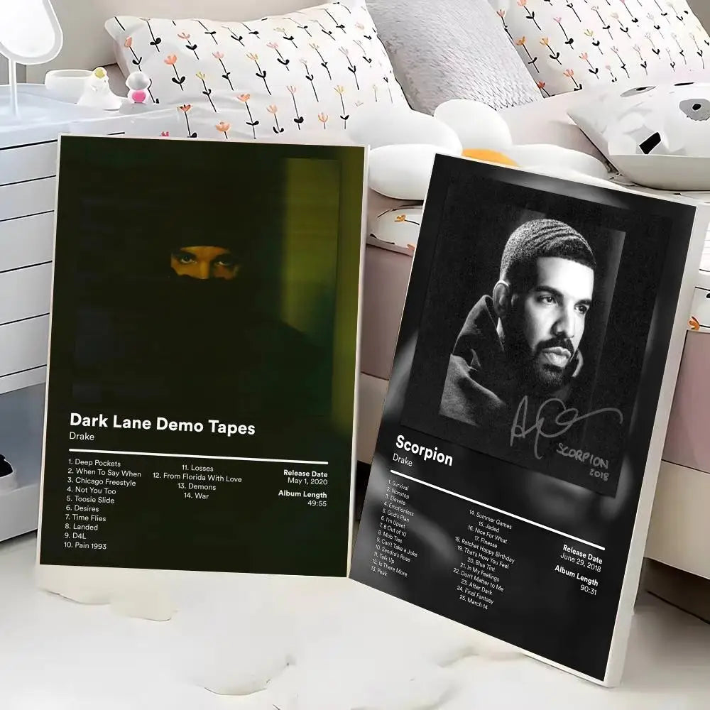 Pop Rap Singer-Drake Music Album Poster