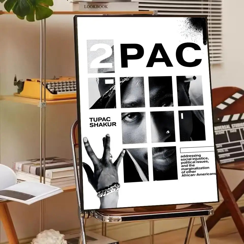 Rapper 2Pac T-Tupac S-Shakur Poster